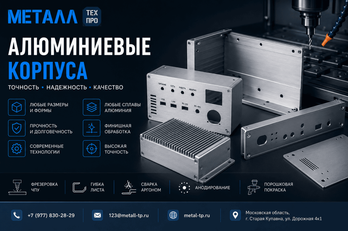 Корпуса из алюминия на заказ